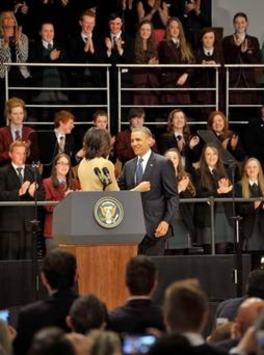 Students meet President Obama